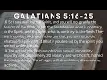 Galatians 5 16 25 - ESV The Fruit of the Spirit Works of the Flesh to memorize