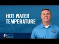 Hot Water Temperature Plumbing Service Myrtle Beach