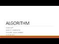 COMPUTER SCIENCE CLASS 10 LECTURE 3 PROBLEM SOLVING ALGORITHM AND FLOWCHARTS WITH EXAMPLES