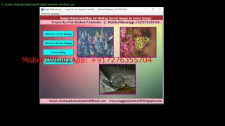 Image Watermarking Using Python Source Code Hiding Secret Image In Cover Image Using Python Code