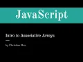Elements of Dynamic Web Design - Intro to Associative Array JavaScript