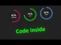 Animated Circular Progress Bar Speedometer Html CSS Vanilla Javascript With Code JS