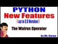 Python New Features The Walrus Operator by Durga Sir