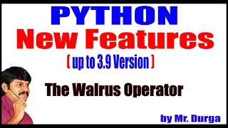 Python New Features The Walrus Operator by Durga Sir