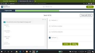Python Essential 2 Test Module 3