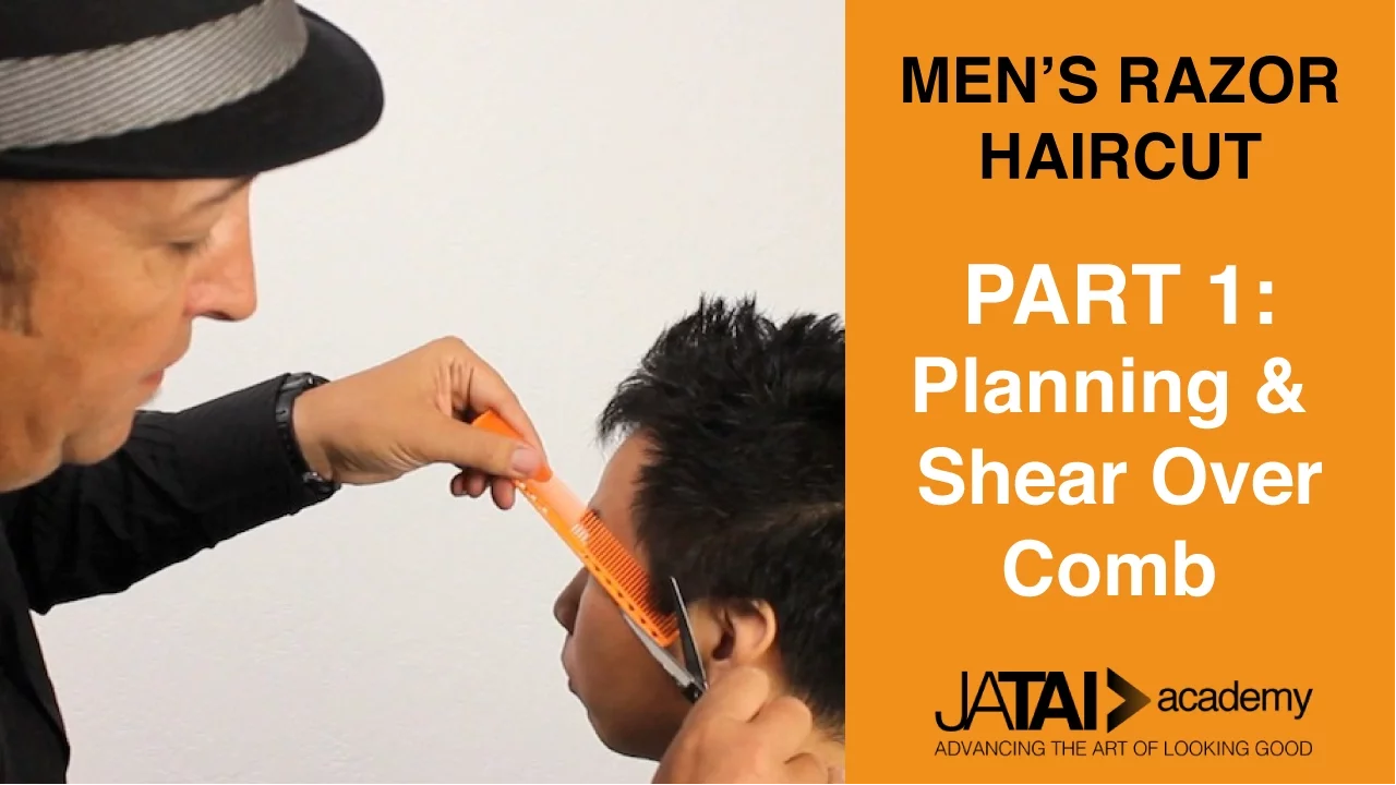 Men's Razor Haircut - Haircut Planning and Shear Over Comb Part 1