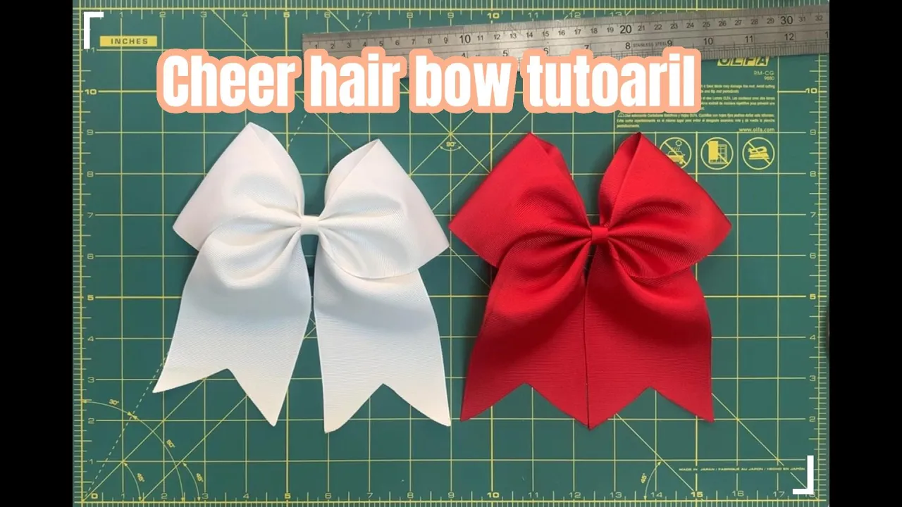 Cheer hair bow tutorial / How to make hair bows. 🥳🎀