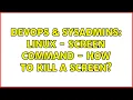 DevOps SysAdmins linux - screen command