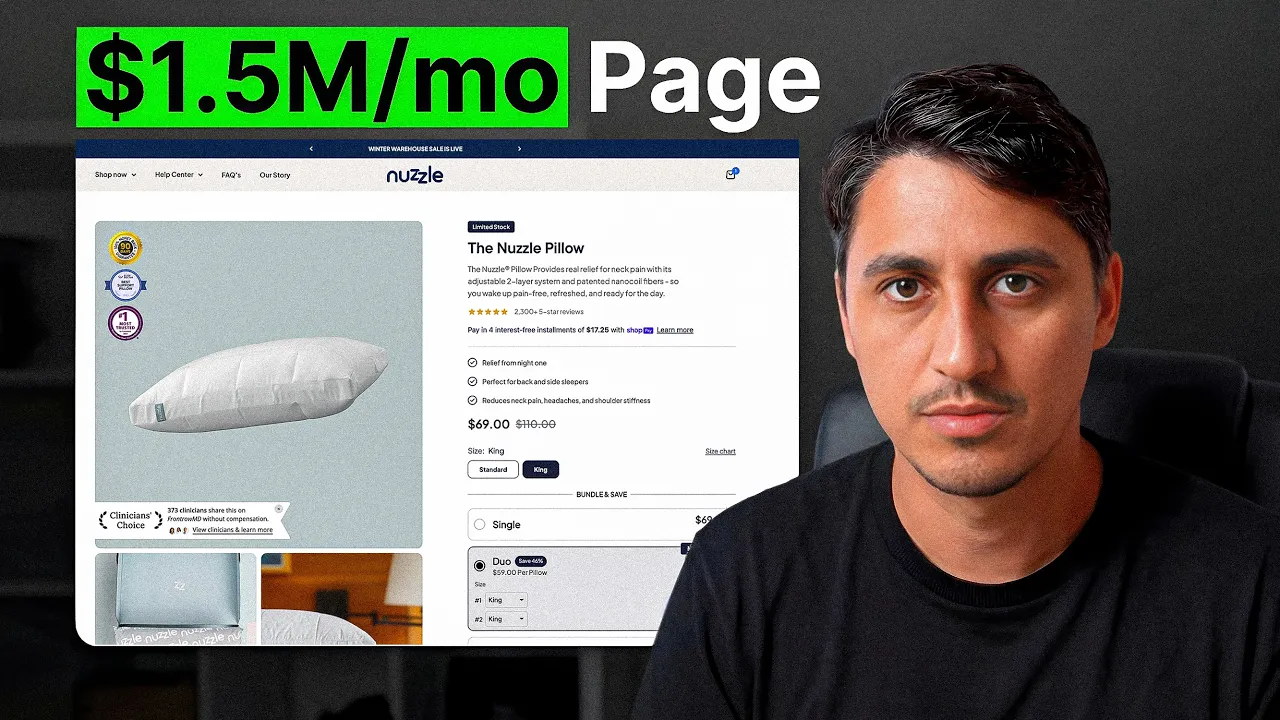 This Simple Shopify Product Page Makes $$1.5M/month (Copy It in minutes with AI)