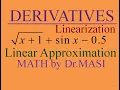 Linearizing sqrt 1 x sinx-0 5 Linear Approximation