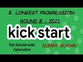 Longest Progression Google Kickstart Round B 2021