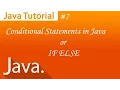 java Tutorial IF ELSE Conditional statements and Relational operators