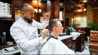 This Classic Barbershop Delivered An Elegant Slickback Haircut Barberia de San Pedro