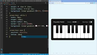 Build A Playable PIANO in HTML CSS JavaScript Virtual Piano in JavaScript