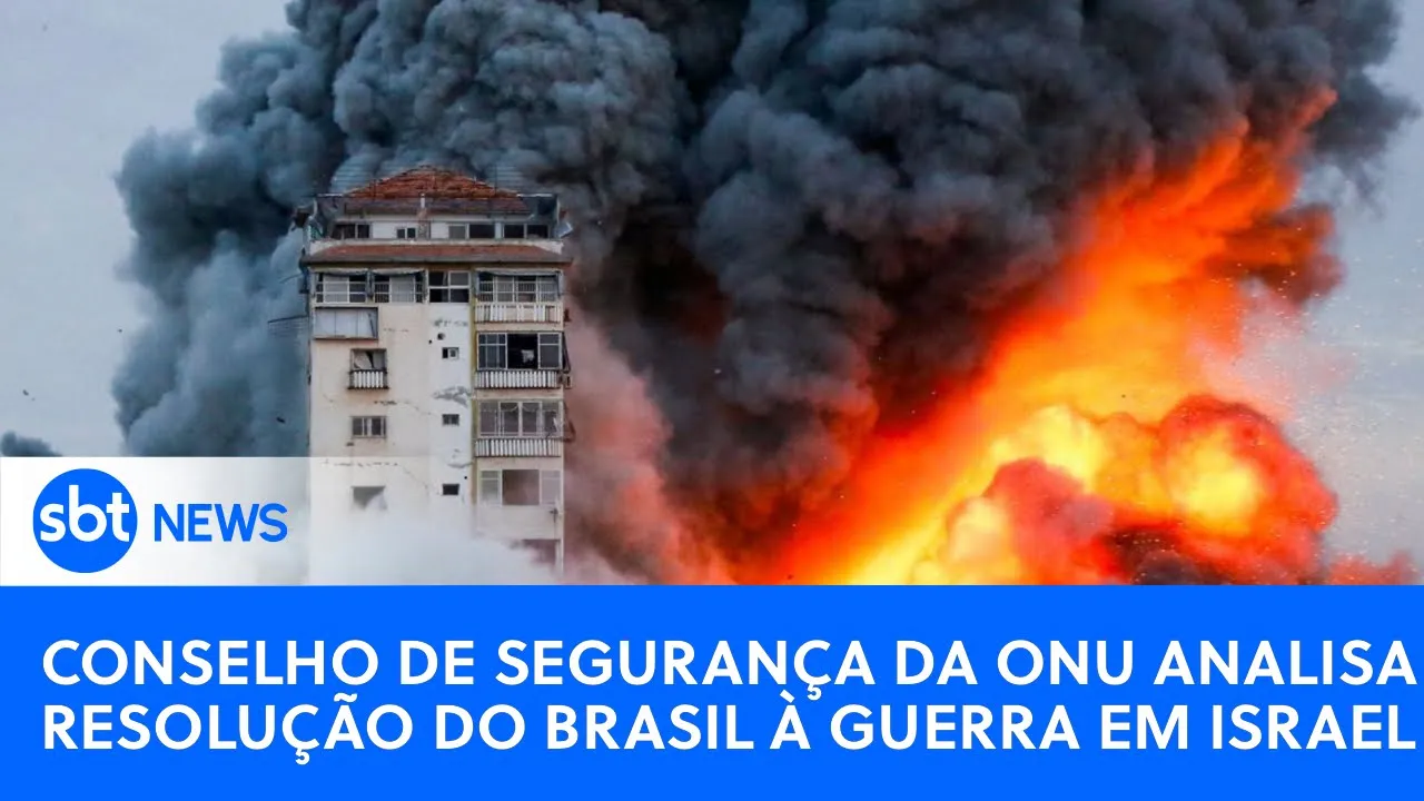 ???? SBT News na TV: Conselho de Segurança da ONU vota resolução do Brasil à guerra em Israel nesta 3ª