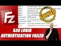 How to solve 530 Login Authentication Failed error in FileZilla STEP by STEP