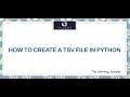 convert CSV file to TSV file MDU Python Programming