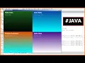Java - How to Add Gradient Background Color to JPanel with Text in Java NetBeans 2