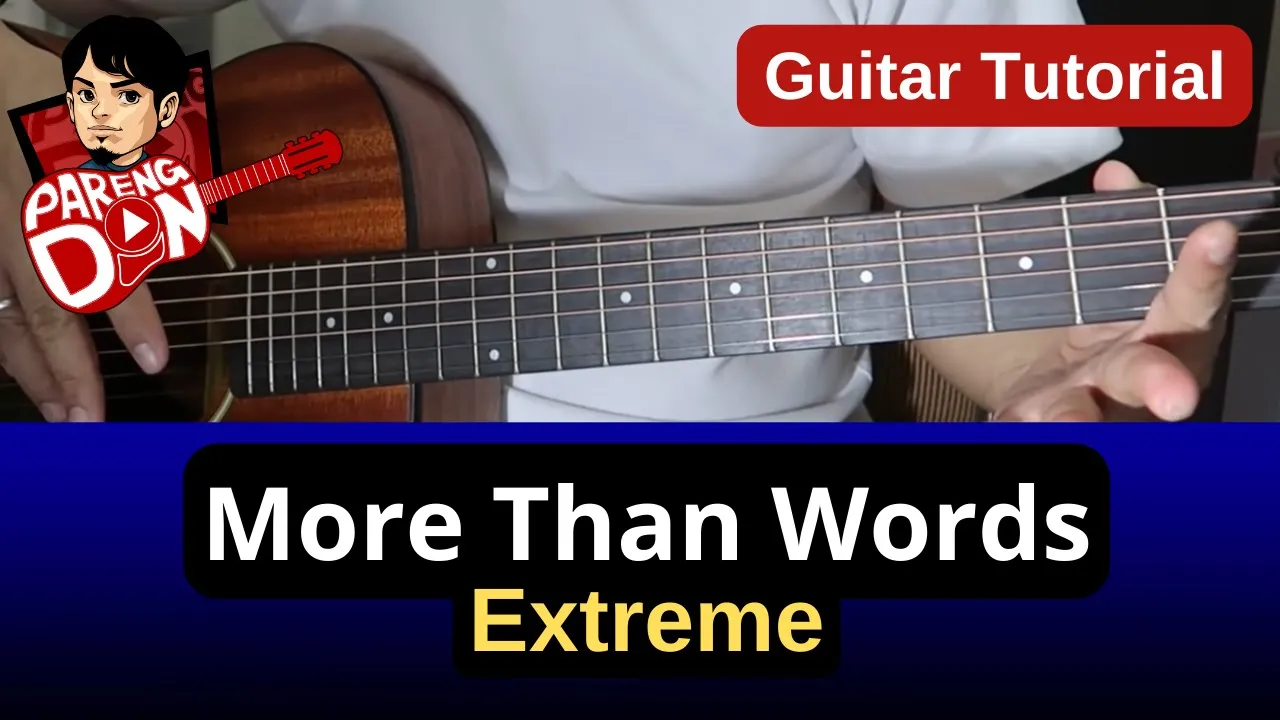 MORE THAN WORDS guitar tutorial | EXTREME