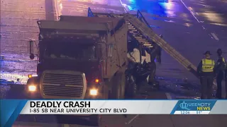Troopers identify four killed in fiery I-85 crash in Charlotte