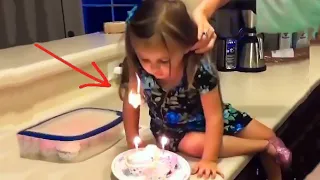 kids and babies blowing out birthday candles funny videos