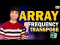 Excel Array Formula Frequency Function in Excel Transpose Function in Hindi