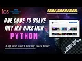TCS IRA PYTHON CODE TO CRACK ANY PYTHON QS CODE DORAEMON IRA PRA CPA OPA PYTHON TUTORIAL BEGINNERS