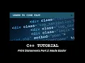C Tutorial Print Statements Part 2 Made Easy