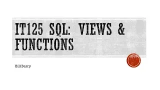 Download SQL-9b - Views - Updatable Views; using With Check Option MP3