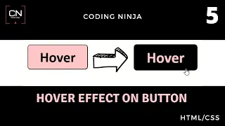 Hover Effect on Button using HTML and CSS Coding Ninja
