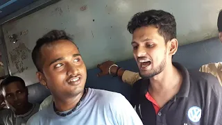 a video of a dholak player and shivesh mishra singing in a train went viral shiveshmishra