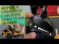 HOW TO Replace Throttle Cable Cub Cadet ULTIMA ZT1 ZERO TURN MOWER