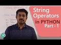 String operators in python 12th TN syllabus Concatenation Append Repeating