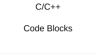 Code Blocks