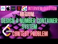 Design a Number Container System 2349 LEETCODE