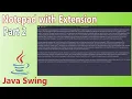 Java - How to Make Notepad With Extension Part