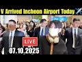 Download Lagu LIVE 🔴 BTS V Returned Back To Korea from Paris ✈️ Taehyung At Incheon Airport Today ✈️ BTS V Airport