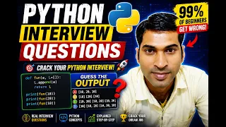 Python Interview Questions 99 Of Beginners Get WRONG Crack Your Python Interview Guess The Output