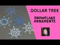 Dollar Tree DIY Christmas Ornaments Snowflake