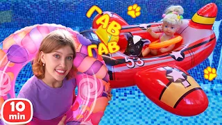 Что делать мягкой игрушке в бассейне? И где искать овощи? Приключения Шоколадки