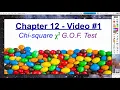 AP Statistics Chapter 12 - Chi-Square Goodness of Fit GOF Test