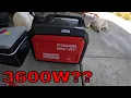 Testing the new power smart 3600W generator 489 99