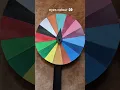 colouring my drawing whatever colour wheel chooses