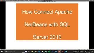 How To Connect Apache NetBeans With SQL Server 2019