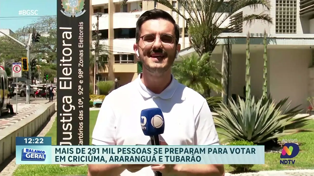 Criciúma, Araranguá e Tubarão se preparam para eleições com mais de 291 mil eleitores