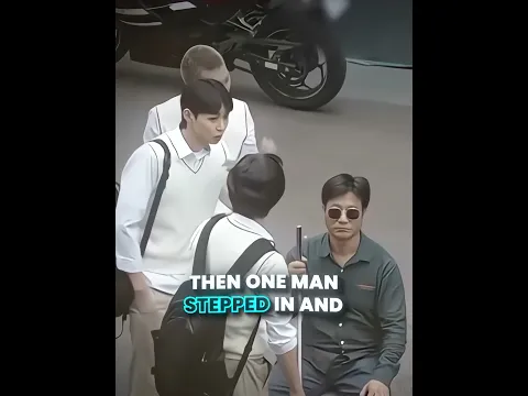 Blind man's reaction when stranger finally apologized ❤️🥹 #shorts #socialexperiment