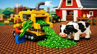 Automated LEGO Grass Crusher - Satisfying Farm Build