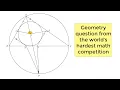 Geometry question to test the world s best math students IMO 2024 problem 4