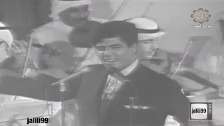      من روائع الماضي الجمييل   يا عين لا تذرفي دمعة   ابوبكر سالم   تلفزيون الكويت دندنها