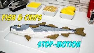 Fried Fish and Chips 🐟🍟 Stop-Motion Cooking. 🎬